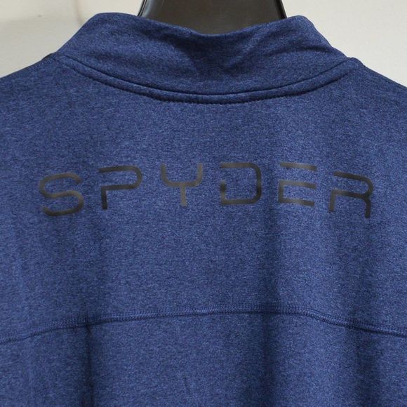 Spyder Mens 1/4 (‎ Quarter ) Pullover BLUE - Picture 3 of 3